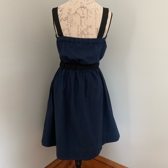 LANDS’ END CANVAS Navy Blue A-Line Dress - Picture 4 of 7